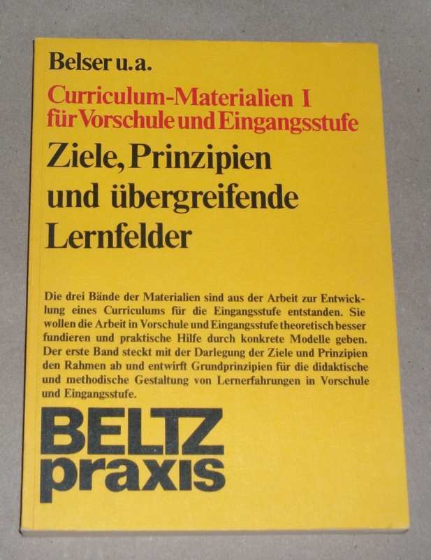 Bärsch, Curriculum-Materialien für Vorschule und Eingangsstufe Bd. 1.