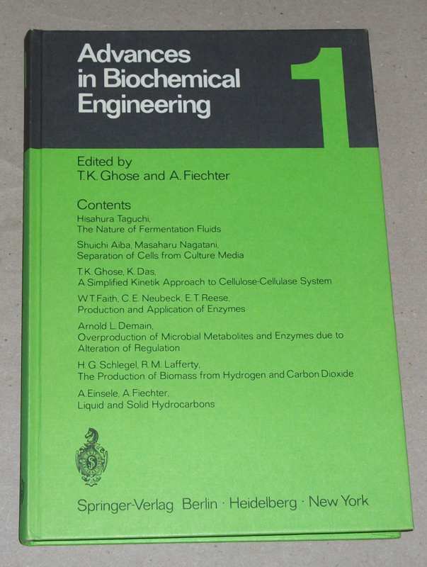 Ghose, Advances in biochemical engineering 1