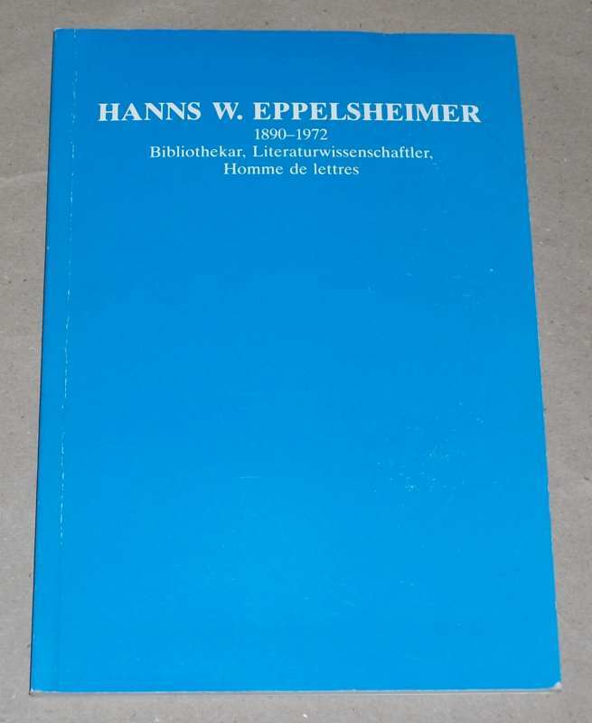 Fischer, Hanns W. Eppelsheimer (1890 - 1972)