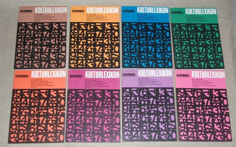 GONG: Kulturlexikon Folge 1- 400 in 8 Bänden