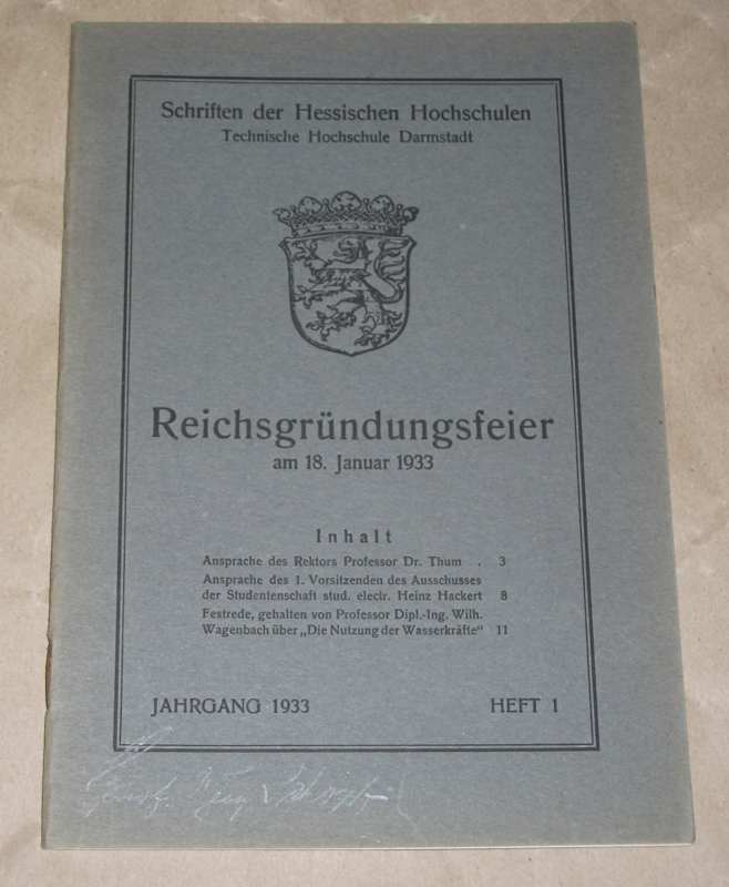 Reichsgründungsfeier am 18.Januar 1933