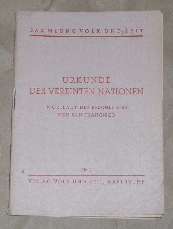 Urkunde der Vereinten Nationen