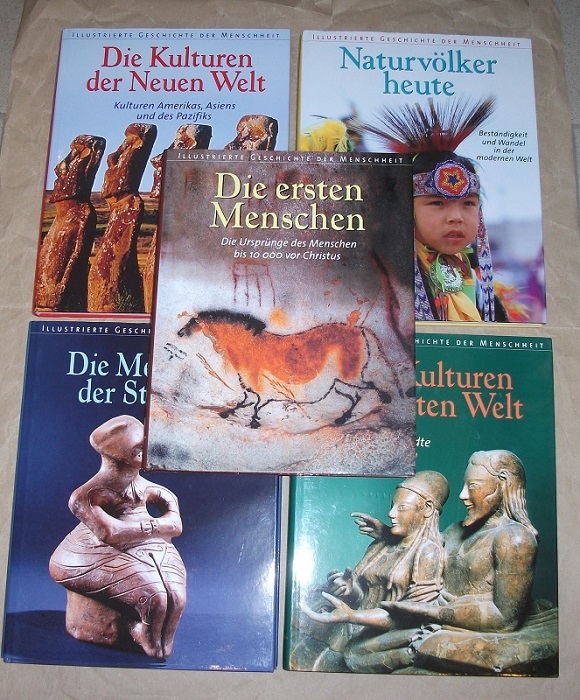 Burenhult, Illustrierte geschichte der Menschheit. 5 Bände. (Komplett).