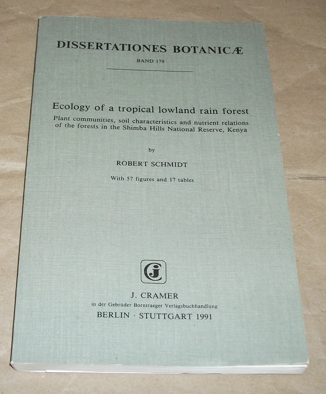 Schmidt, Ecology of a tropical lowland rain forest.