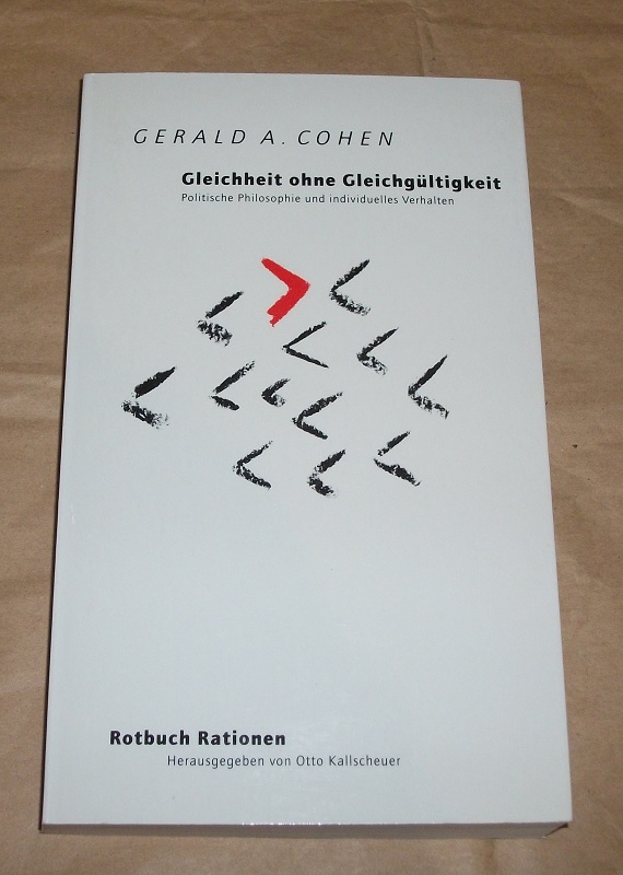 Cohen, Gleichheit ohne Gleichgültigkeit.