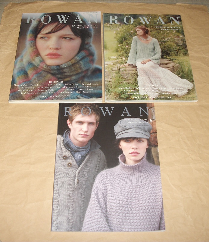 Rowan Knitting & Crochet Magazine Nr. 42 / 43 / 46. Deutsche Ausgabe.