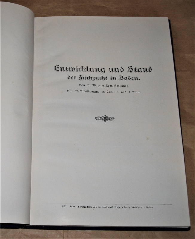 Koch, Entwicklung und Stand der Fischzucht in Baden.