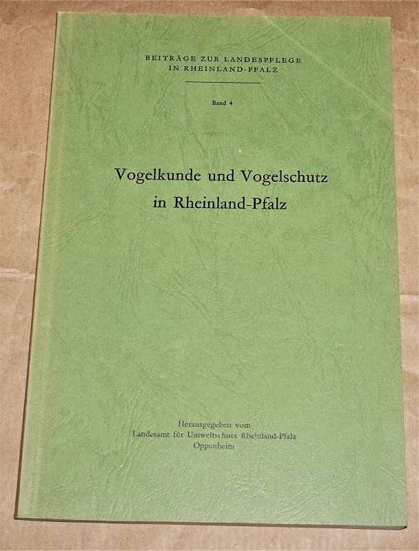 Vogelkunde und Vogelschutz in Rheinland-Pfalz.