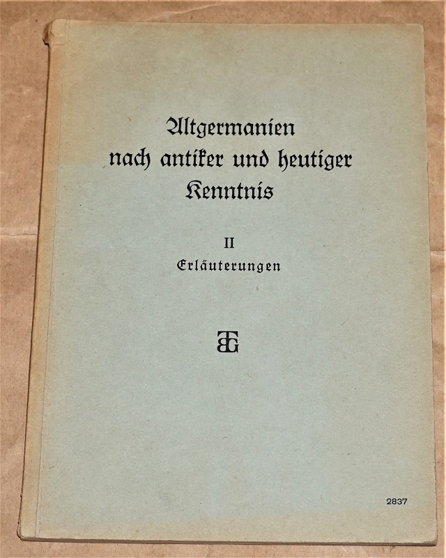 Röttger, Erläuterungen zur Entwicklung germanischen Lebens.