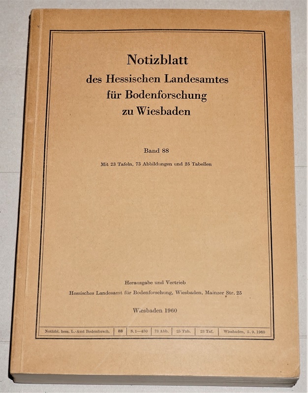 Notizblatt des Hessischen Landesamtes für Bodenforschung zu Wiesbaden Band 88.