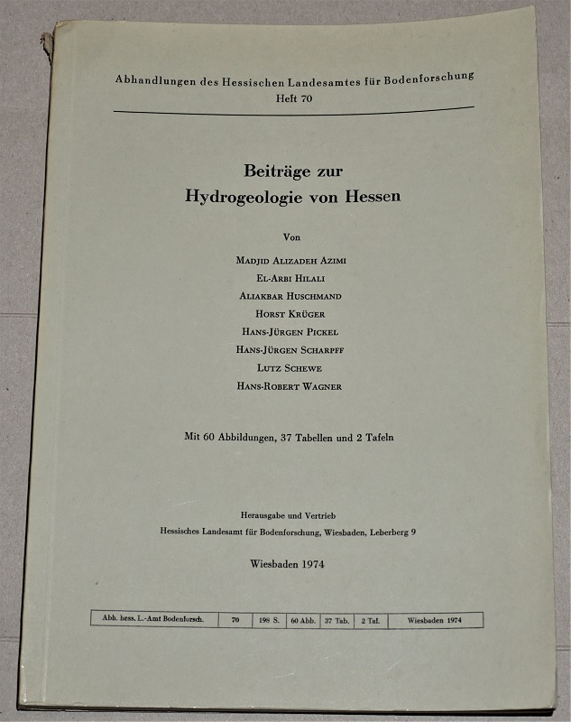 Beiträge zur Hydrogeologie von Hessen.