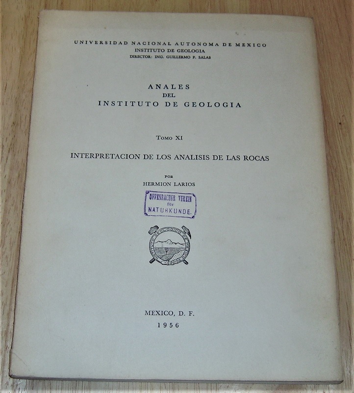 Larios, Interpretación de los análisis de las rocas.