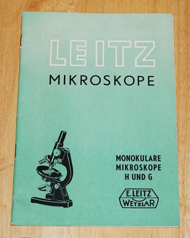 Leitz, Leitz Mikroskope. Monokulare Mikroskope H und G.