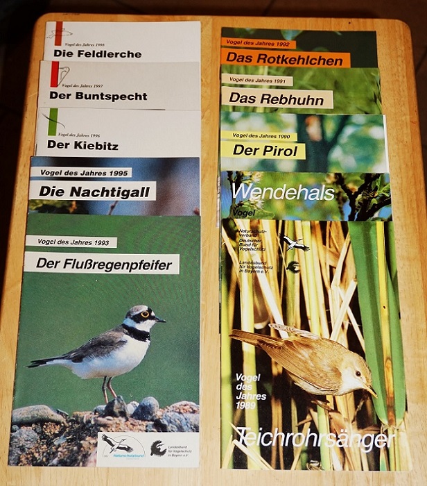 Deutscher Bund für Vogelschutz / Naturschutzbund Deutschland Landesbund für Vogelschutz in Bayern: Broschüren zum Vogel des Jahres.