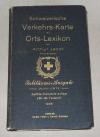Jacot, Schweizerische Verkehrs-Karte mit Orts-Lexikon