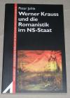 Jehle, Werner Krauss und die Romanistik im NS-Staat