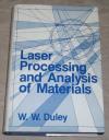 Duley, Laser processing and analysis of materials