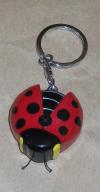 Schlüsselanhänger Marienkäfer, Holz