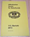 Offenbacher Verein für Naturkunde (Hrsg.): 113. Bericht des Offenbacher Vereins für Naturkunde.