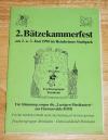 Trachtengruppe Reinheim: 2. Bätzekammerfest am 2. u. 3. Juni 1990 im Reinheimer Stadtpark.