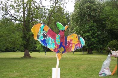 Kunstwerk, durch Besucher am 21.5.06 entstanden 